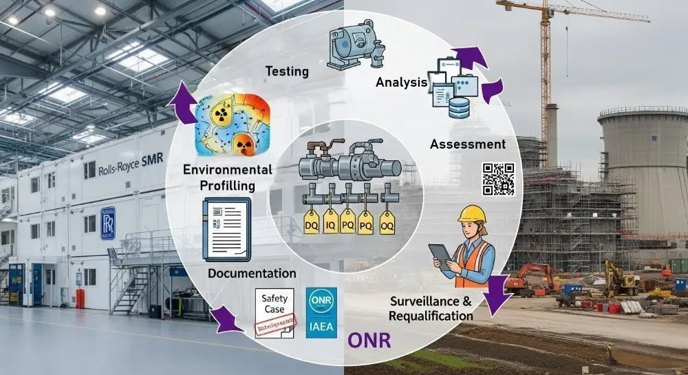EQ process Visual representation of the Equipment Qualification Process, highlighting its key lifecycle stages and transitions.
