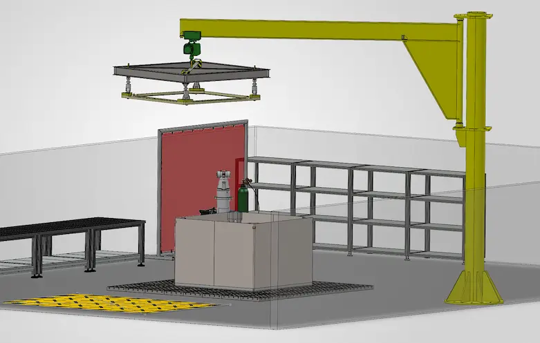 3D visualisation of CAD design in Final Assembly Line concept