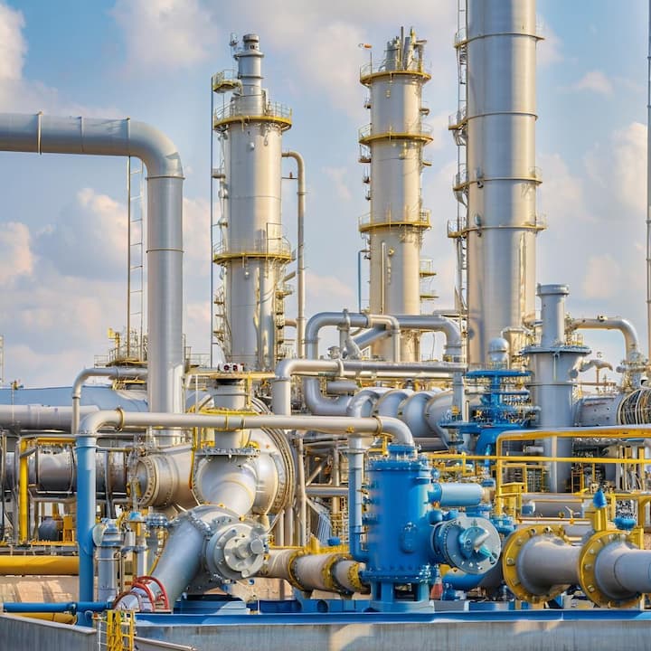 petrochemical plant production